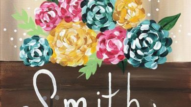 Personalized Flower Box Painting