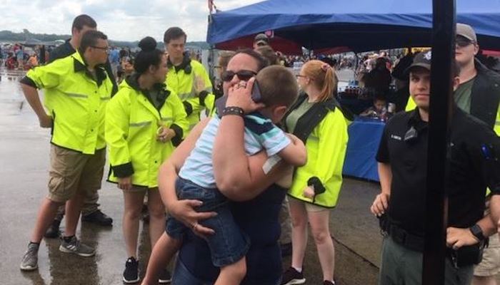 Rutherford Explorers found lost child