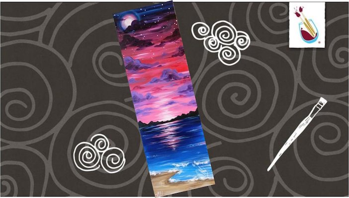 Twilight Beach Canvas Painting With a Twist
