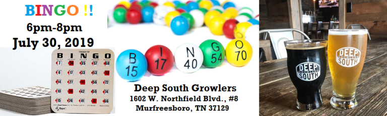 Bingo Night at Deep South Growlers