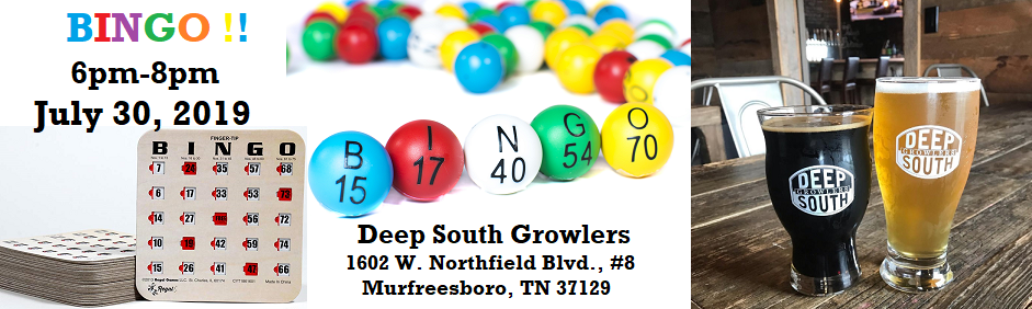 Bingo Night at Deep South Growlers