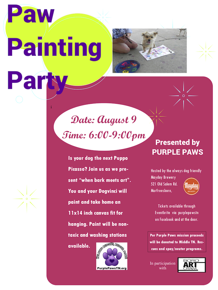 Paw Painting Party