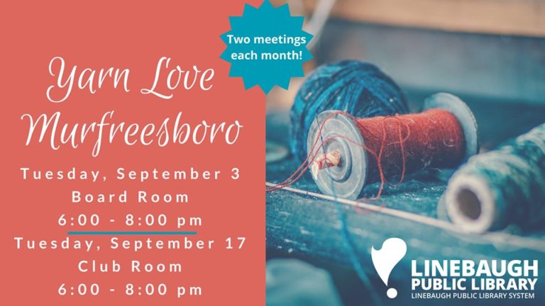 Yarn Group at Linebaugh Library
