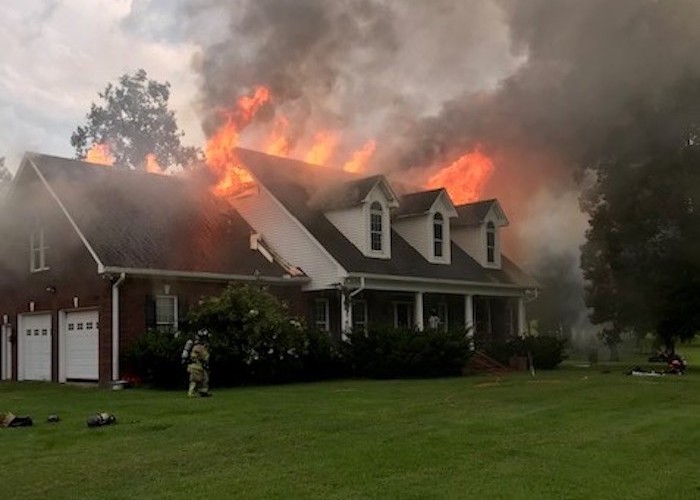 RCFR and Multiple Departments Battle Structure Fire on Deer Run Road
