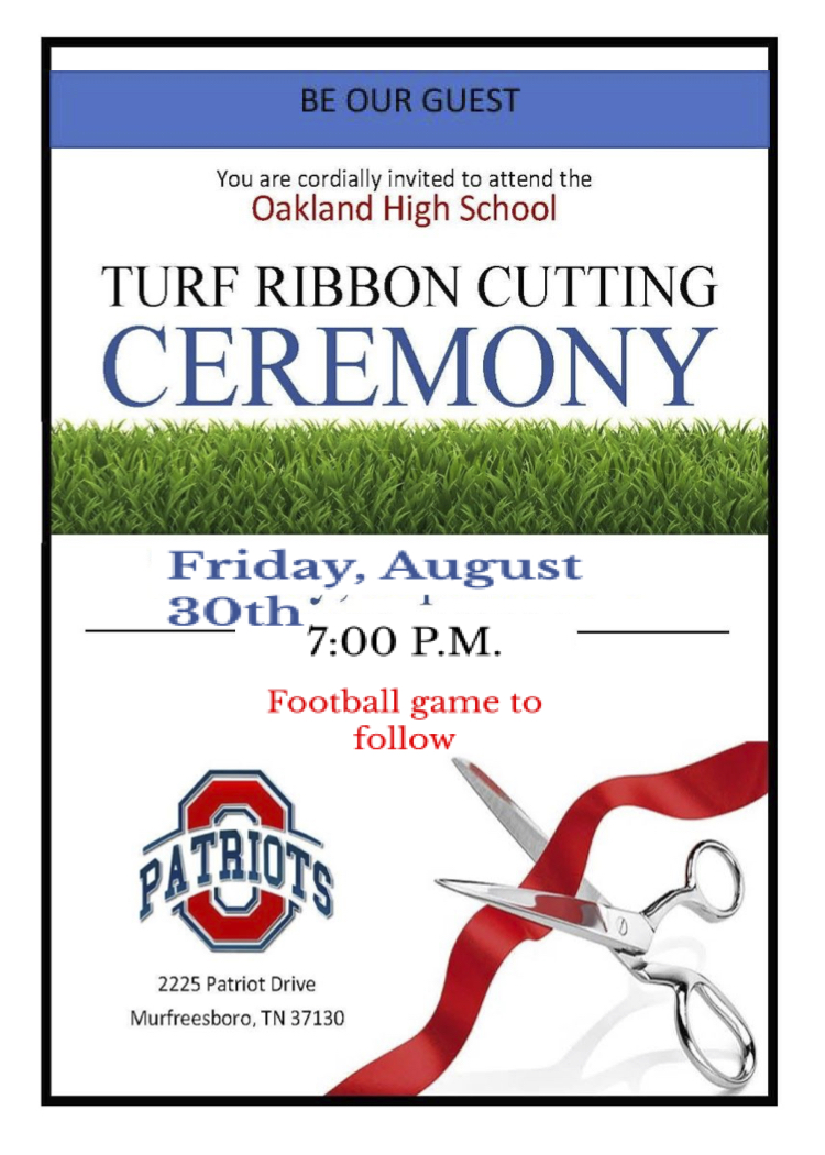 Oakland High School Turf Ceremony 2019