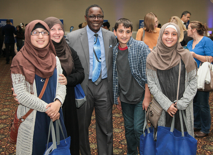 MTSU president meets the Alnassar triplets