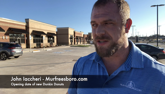 Opening date of new Dunkin Donuts