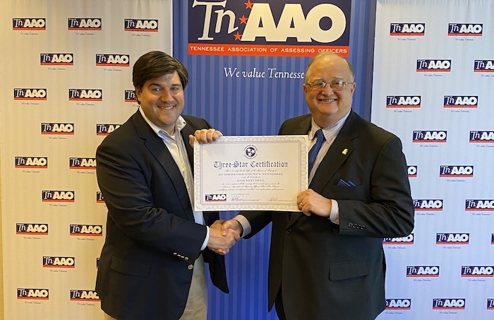 Rob Mitchell and the Rutherford County Assessor’s office recognized with the 2019 Three Star Certification