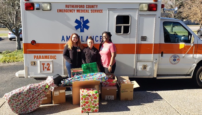 Rutherford County Emergency Medical Services Sponsors Family for Christmas