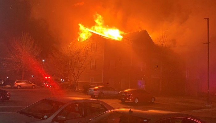 Fire at 1540 Place Apartments in Nashville