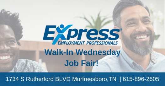 Walk-In Wednesday: JOB FAIR!