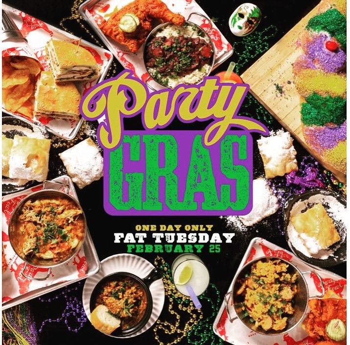 Party Gras (Mardi Gras, Feb 25th)