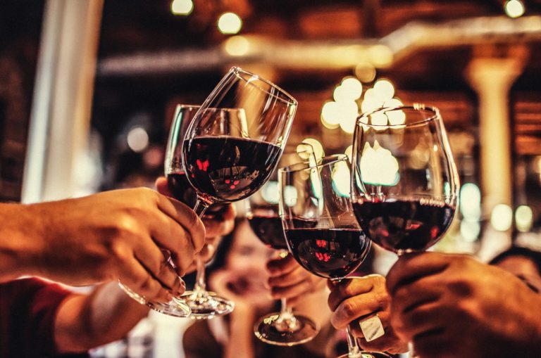 Wine Around the Square Glasses