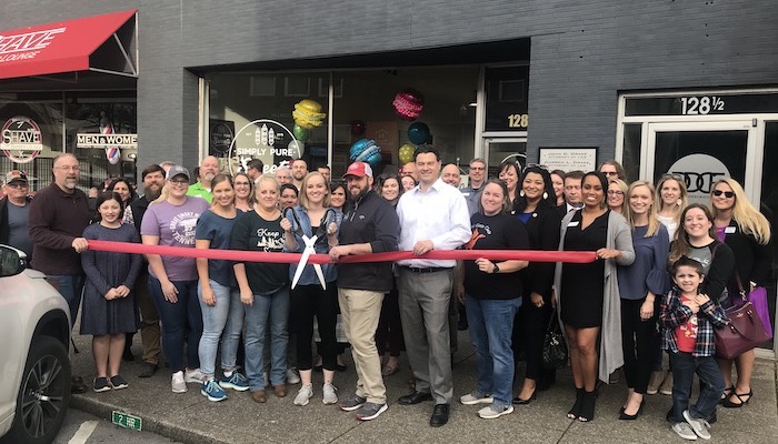 Ribbon Cutting for Simply Pure Sweets