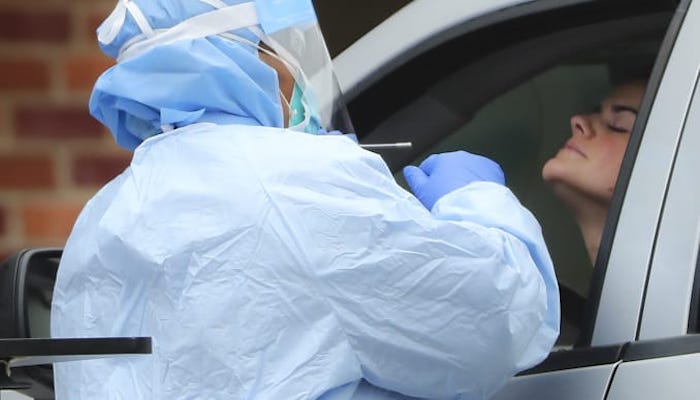 Drive Thru Corona Virus Testing