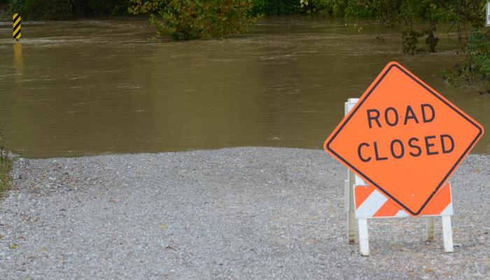 Flooded Road Closed