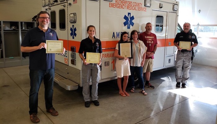 Dad and Daughter Meet Medics and Dispatcher