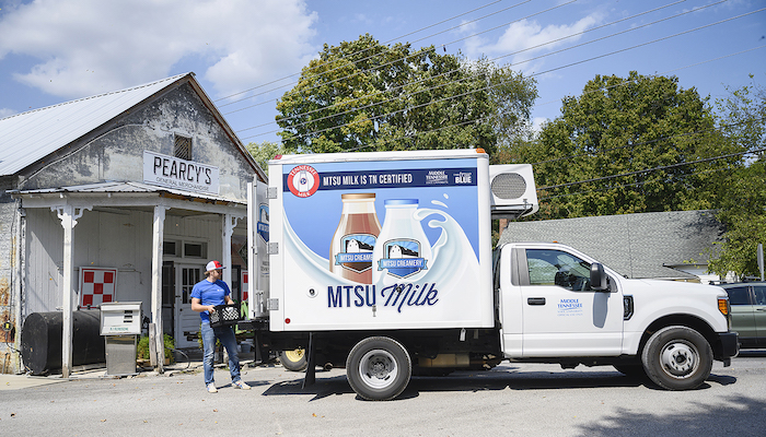MTSU milk truck