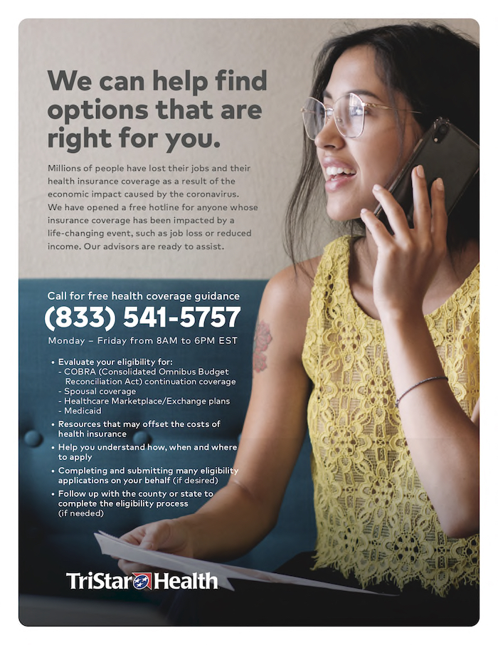 TriStar Patient Advisor Hotline