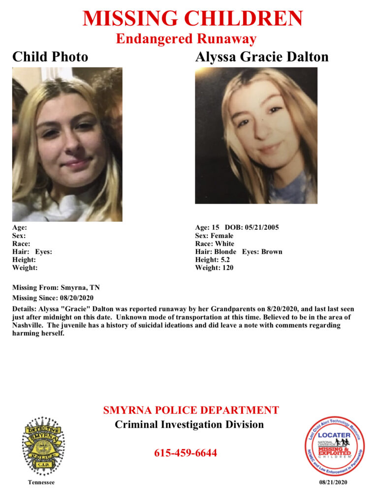 Dalton Missing poster--SPD Nabours