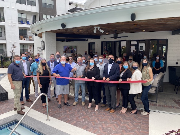 Ribbon Cutting for Vintage Gateway