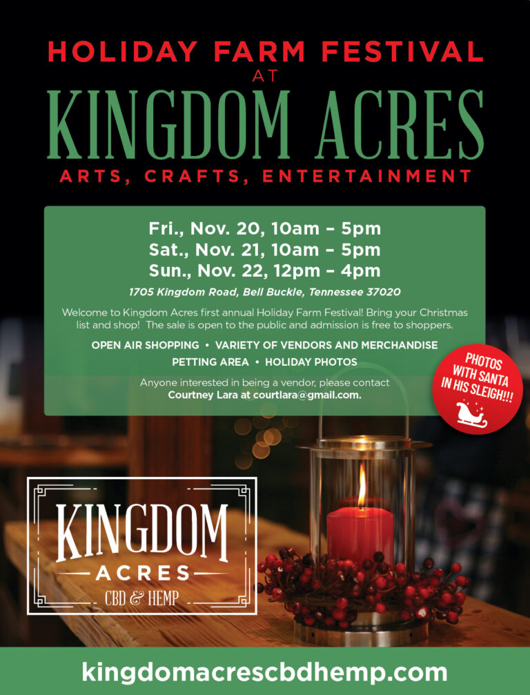 Kingdom Acres Holiday Flyer