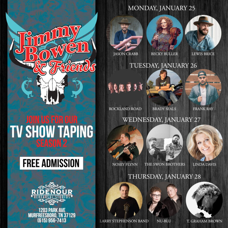 Jimmy Bowen & Friends TV Taping (FREE)