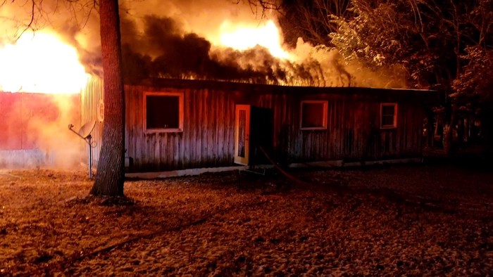 House fire on Franklin Road