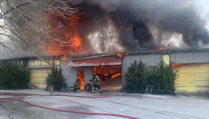 Outbuilding and Several Antique Cars are Total Loss in Fire Wednesday