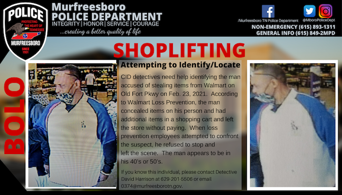 BOLO Walmart Harrison