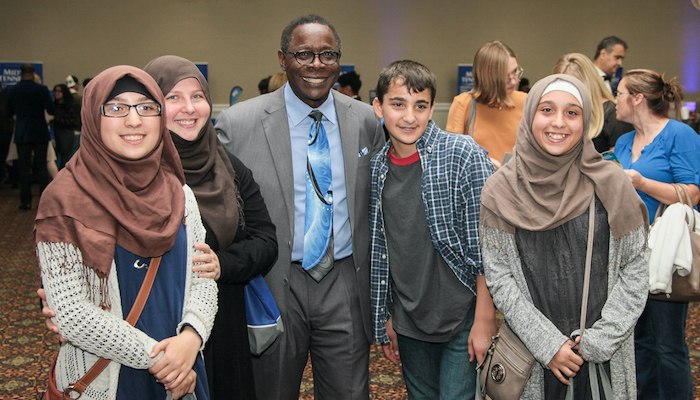 MTSU president meets the Alnassar triplets