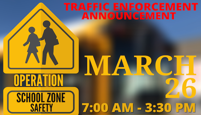 Operation School Zone Safety Friday