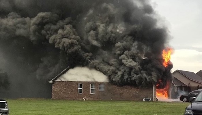 RCFR Officials Say Four Adults, One Teen, and One Dog Displaced from Morning House Fire