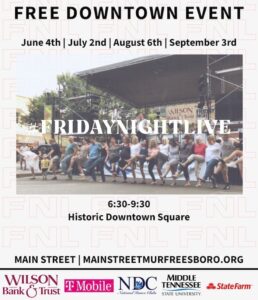 Friday Night Live concert June 4, 2021