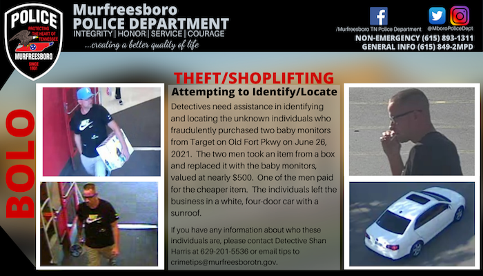 BOLO TRAILER TARGET THEFT HARRIS