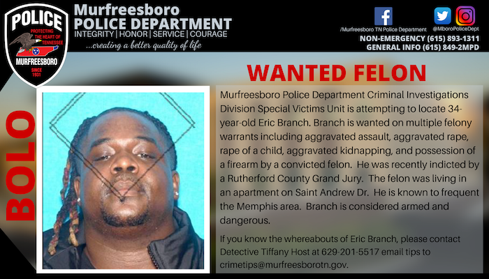 BOLO Eric Branch