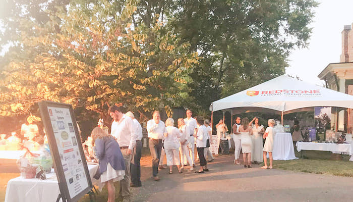Light Up the Night silent auction tables