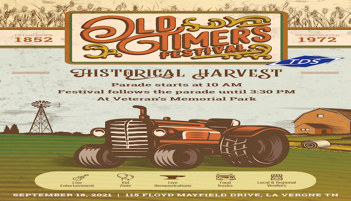 Annual Old Timers Festival Scheduled for September 18
