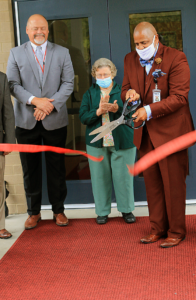 LMS ribbon cutting vertical