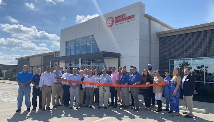 Ribbon Cutting for Scott Equipment