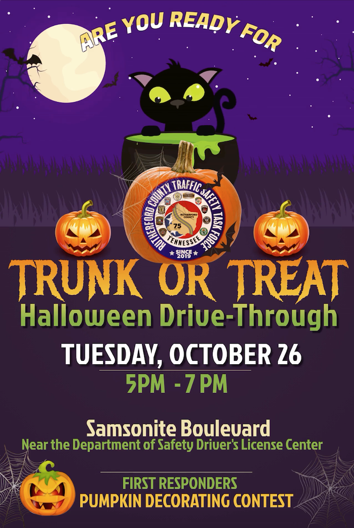Rutherford County Traffic Safety Task Force Halloween event