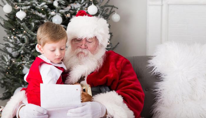 Child in Santas Lap