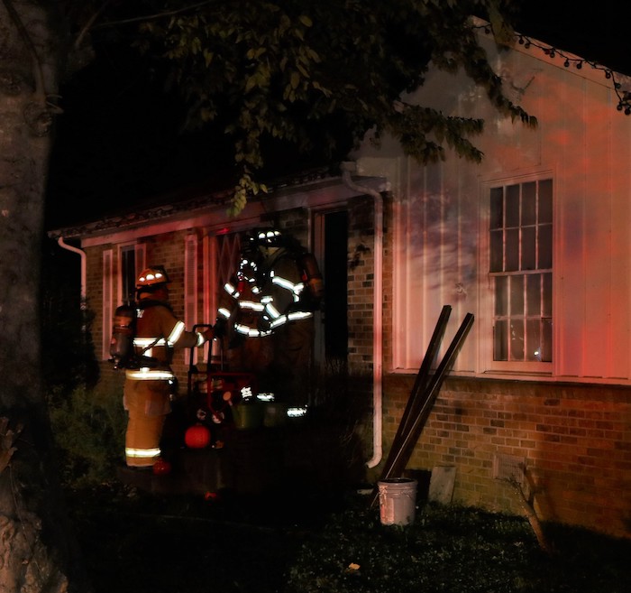Smyrna Fire Department personnel contain overnight structure fire