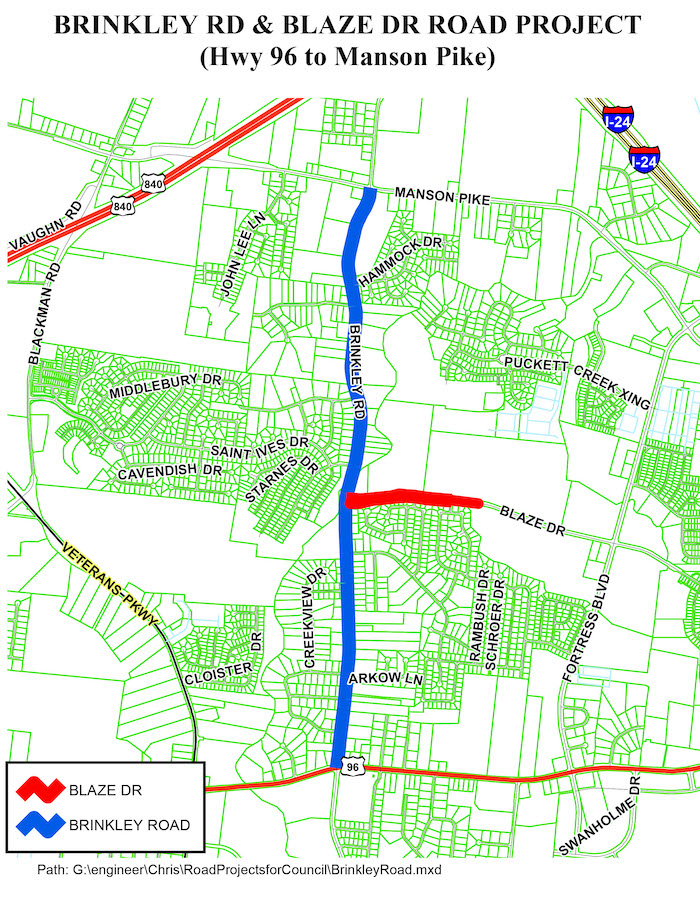 Brinkley Road Map