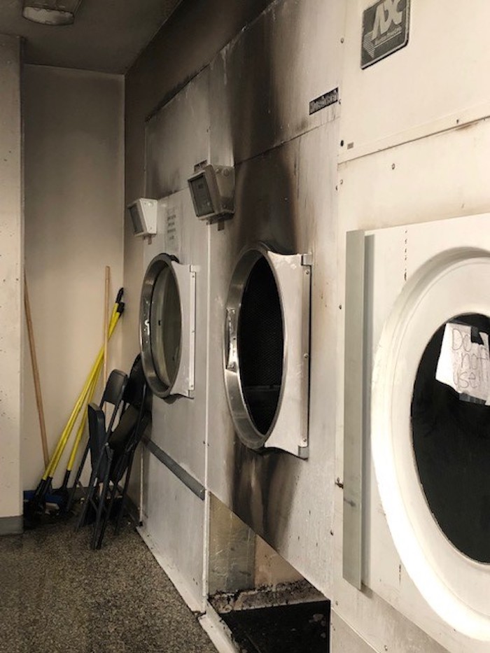 Laundry Room Fire