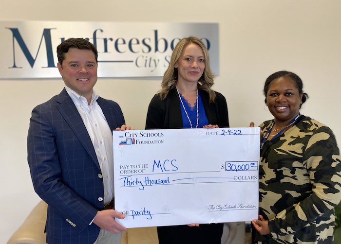 The City Schools Foundation Delivers $30,000 for Schools