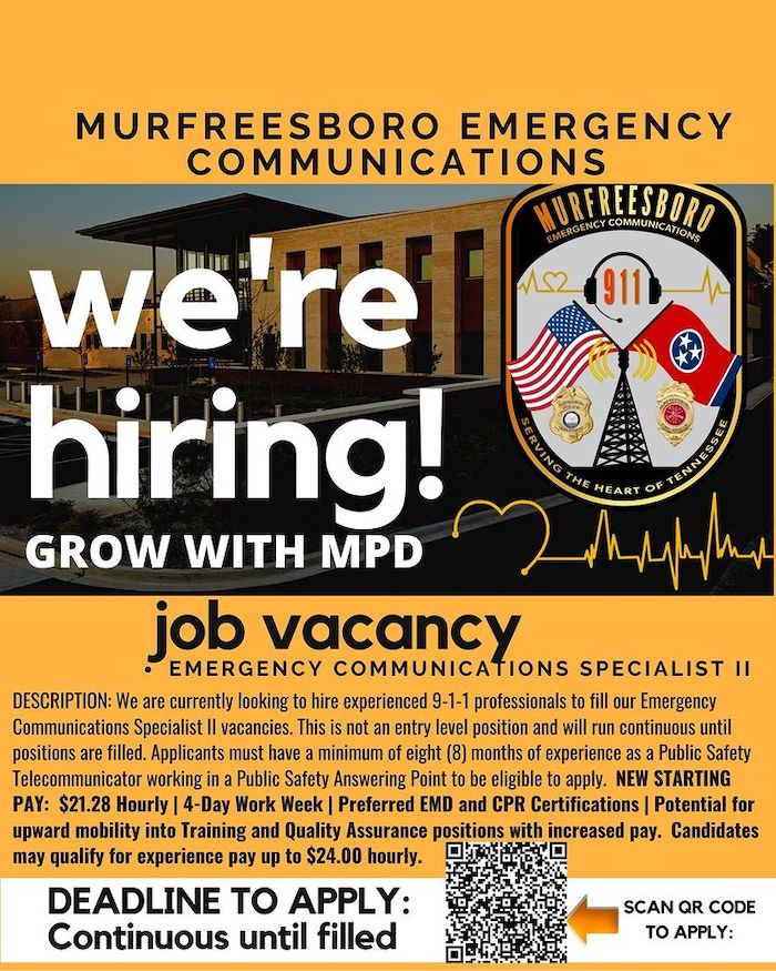 MPD is hiring