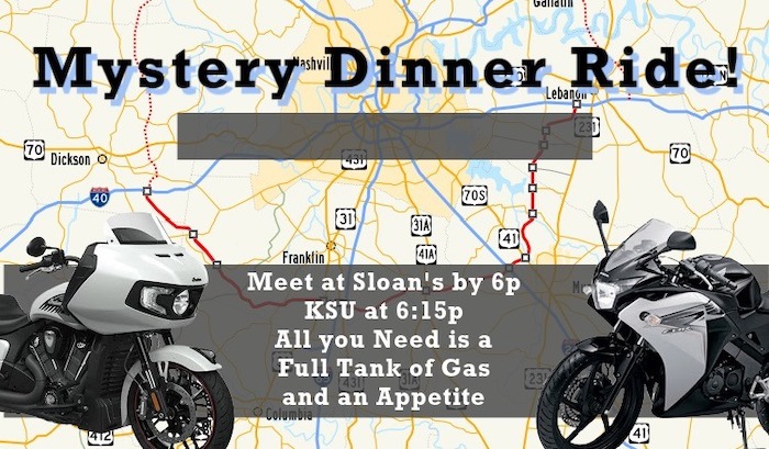 Mystery Dinner Ride