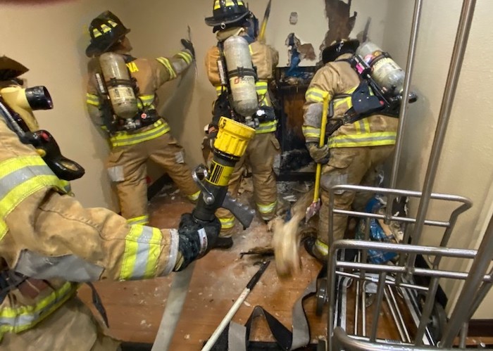 Smyrna Fire Department contains local hotel fire