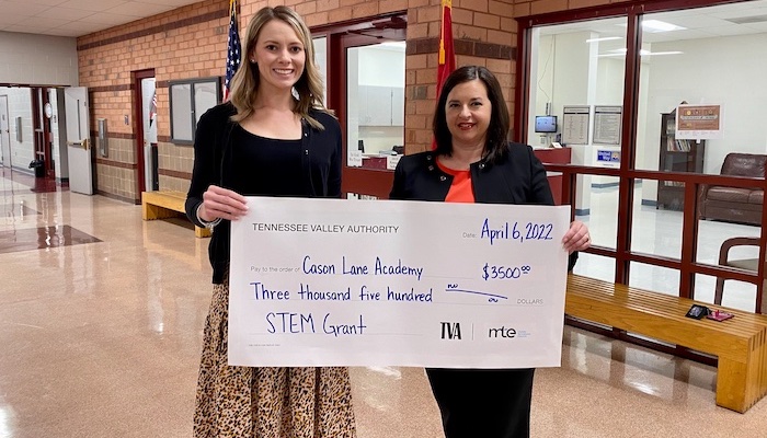 Cason Lane Academy Awarded Grant From Tennessee Valley Authority